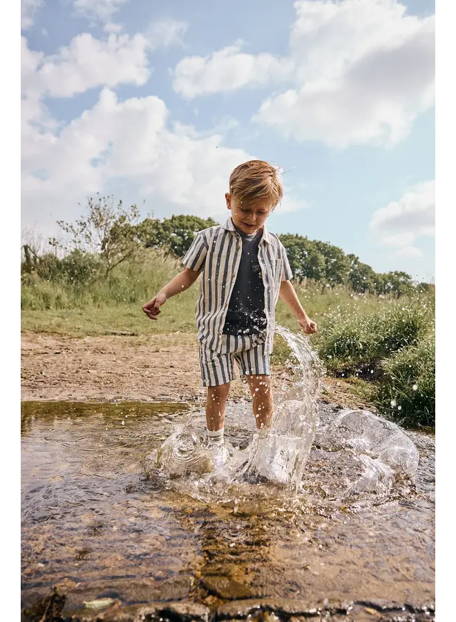 Cotton stripe shorts SS26