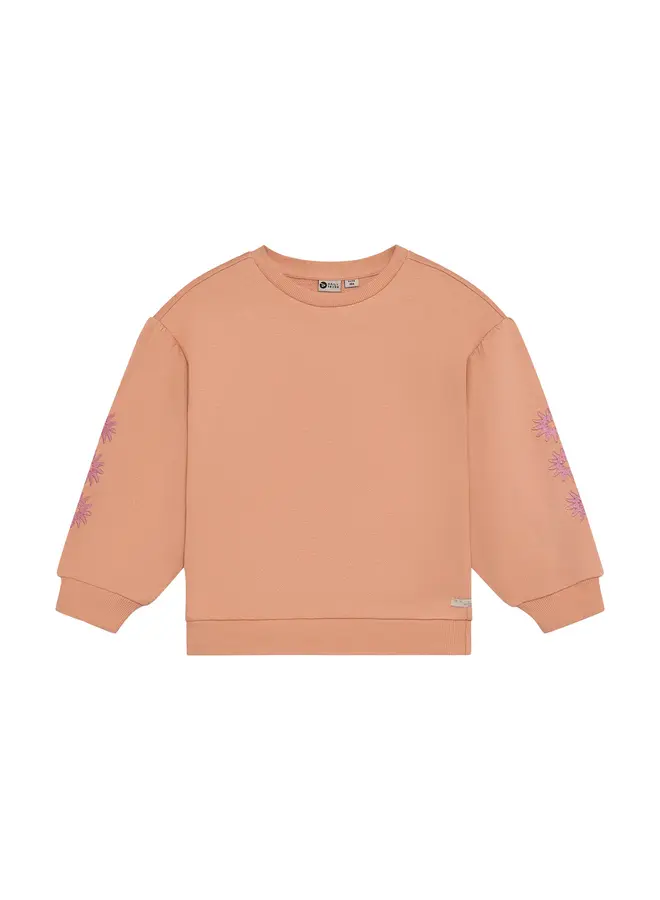 Sweater Embroidery sleeve Dusty coral SS26