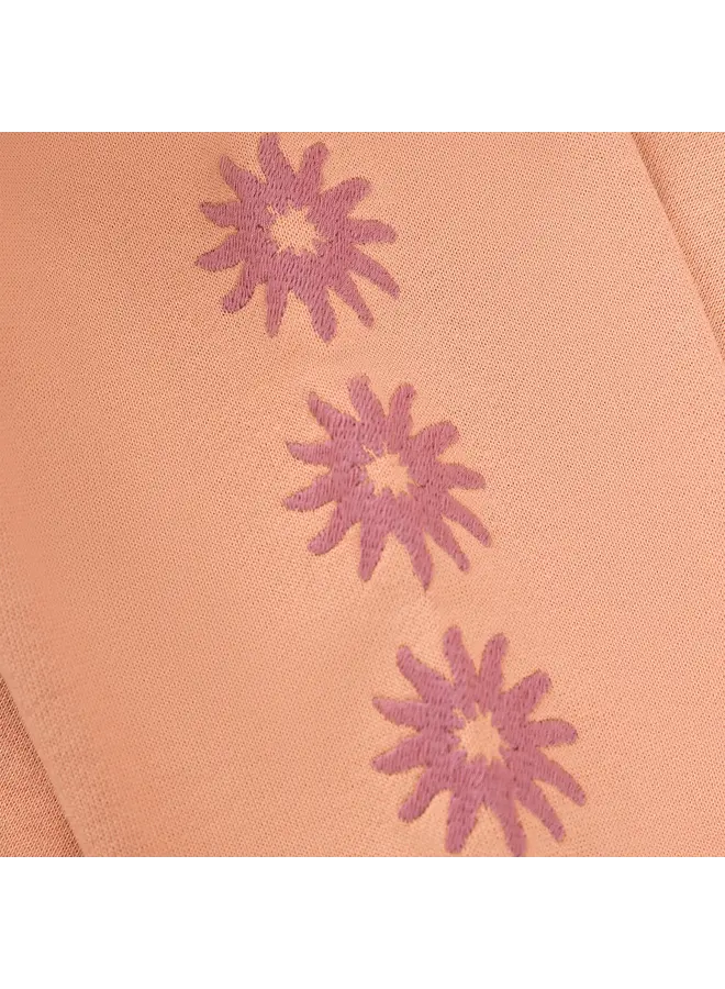 Sweater Embroidery sleeve Dusty coral