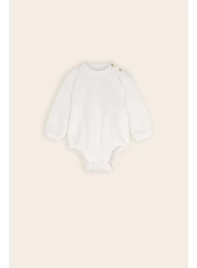 Scout double jersey roomy body natural white SS26