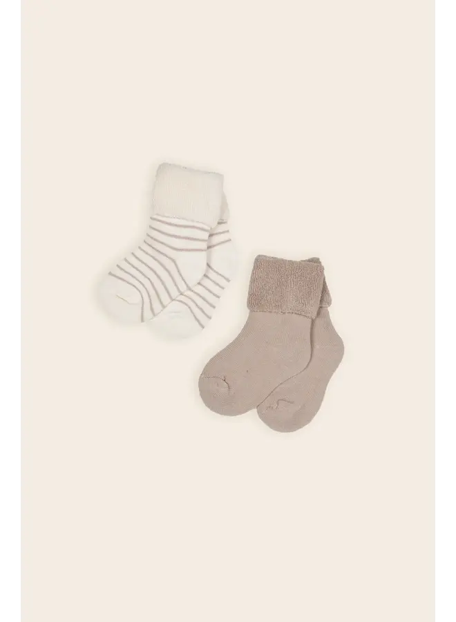 Rocks 2-pack terry socks oatmeal SS26