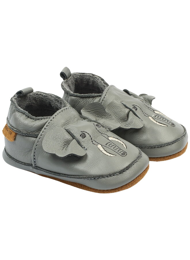 Leren slofjes Olifant