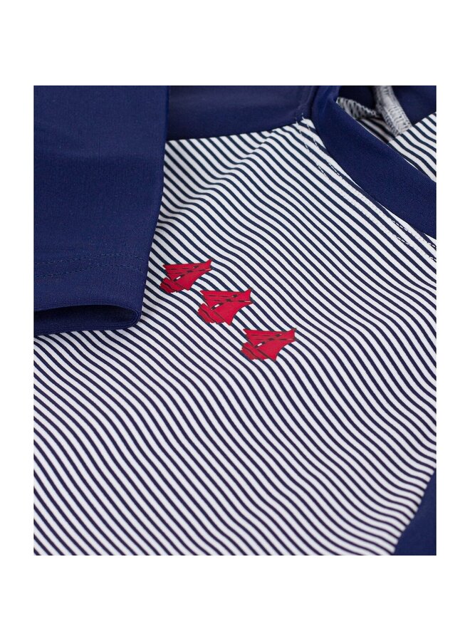 UV-zwempak Donkerblauw streep A0FN7