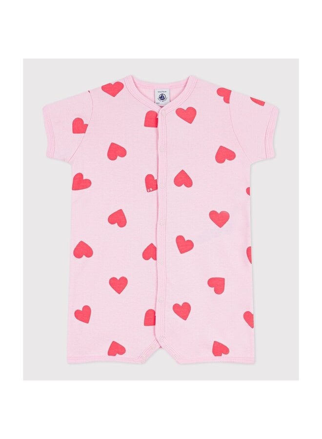 Playsuit Roze hartjes A0FS2