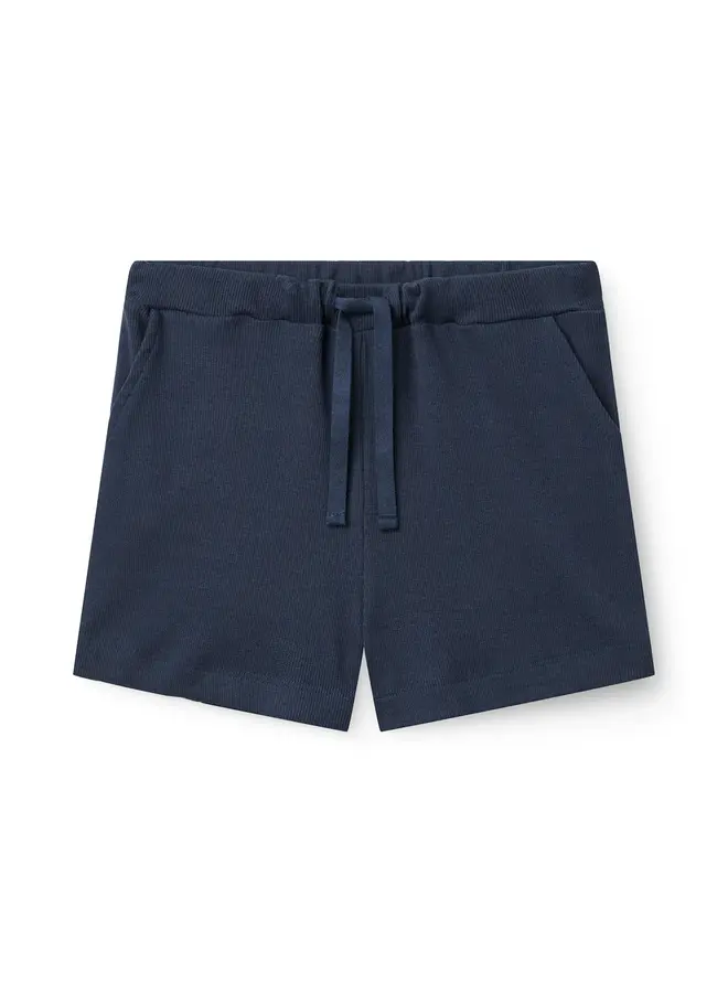 Modal rib shorts Navy SS26