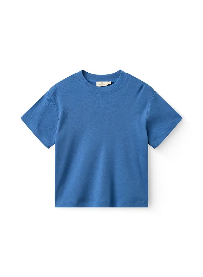 Modal rib tee Sharp blue SS26