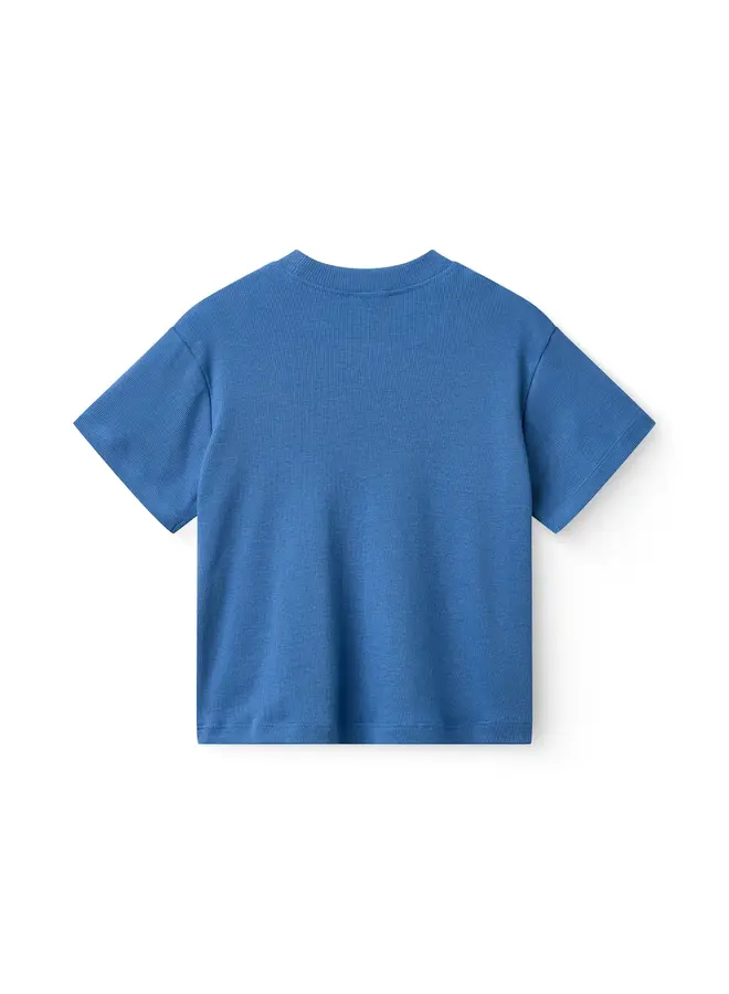 Modal rib tee Sharp blue SS26