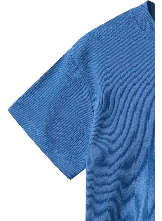 Modal rib tee Sharp blue SS26