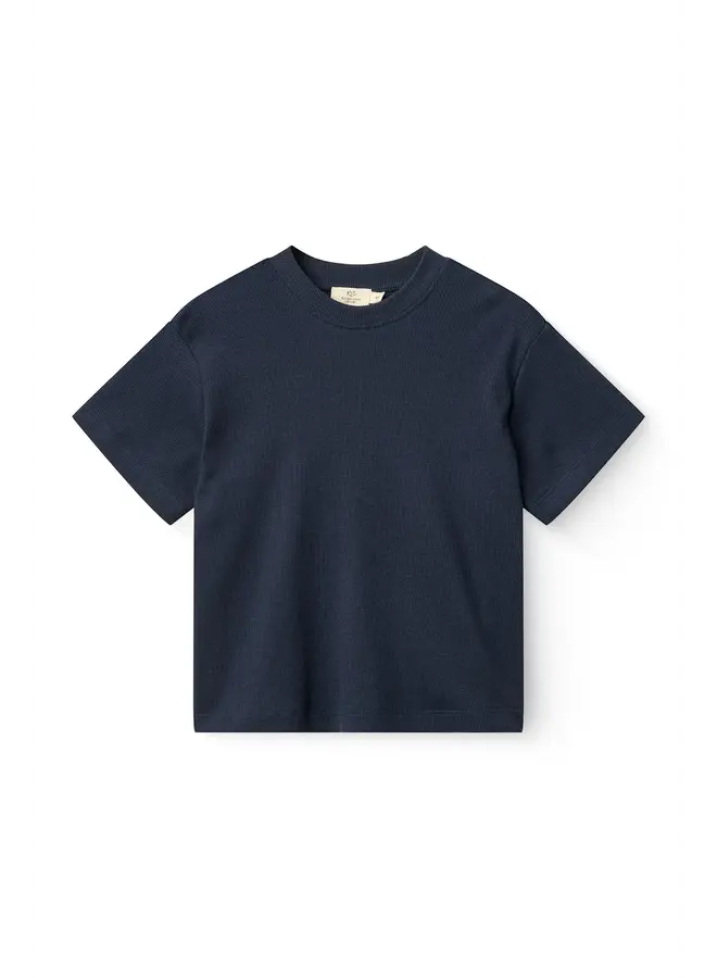 Modal rib tee Navy SS26