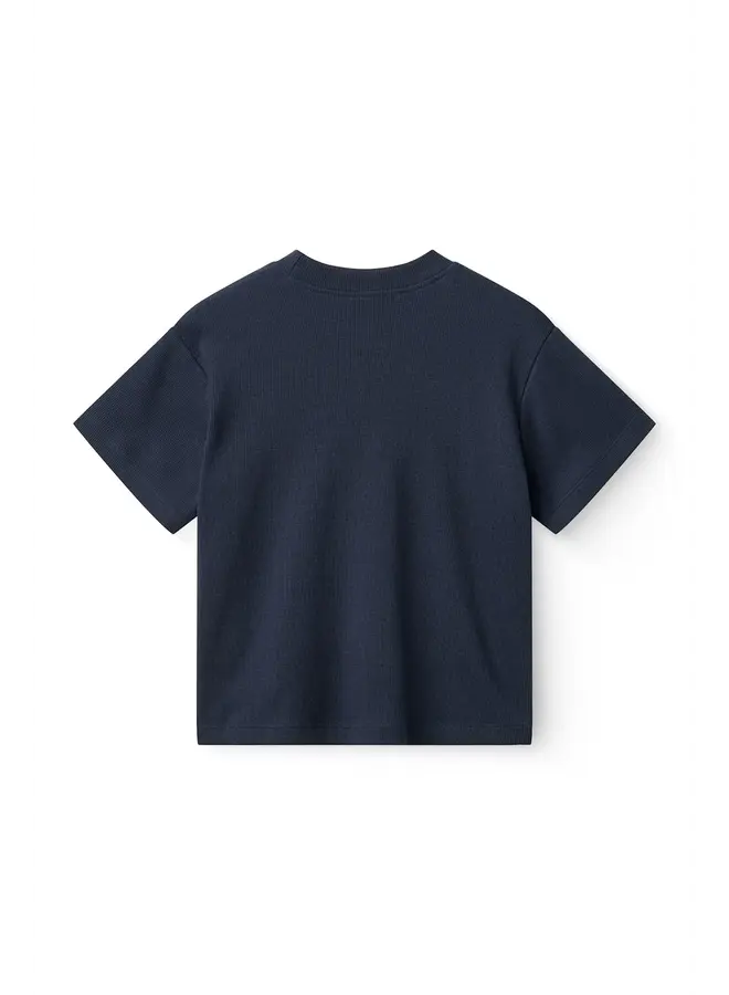 Modal rib tee Navy SS26