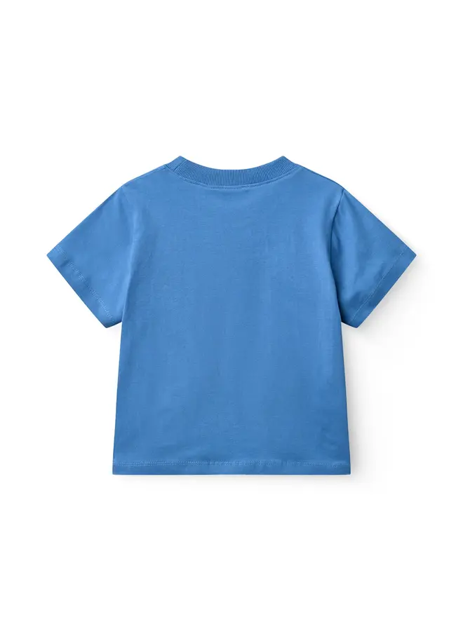 Boys Tee Kangaroo Embr. Ocean Blue SS26