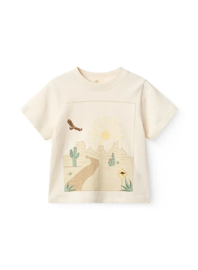 Boys Tee Landscape print Cream SS26