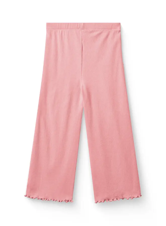Modal rib Wide pants Pink SS26