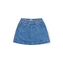 Organic Pocket skirt Indigo blue washed