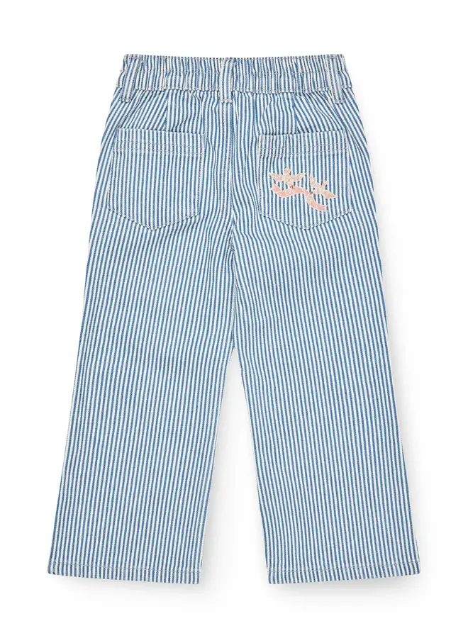 Twill pant Wide leg embroidery SS26