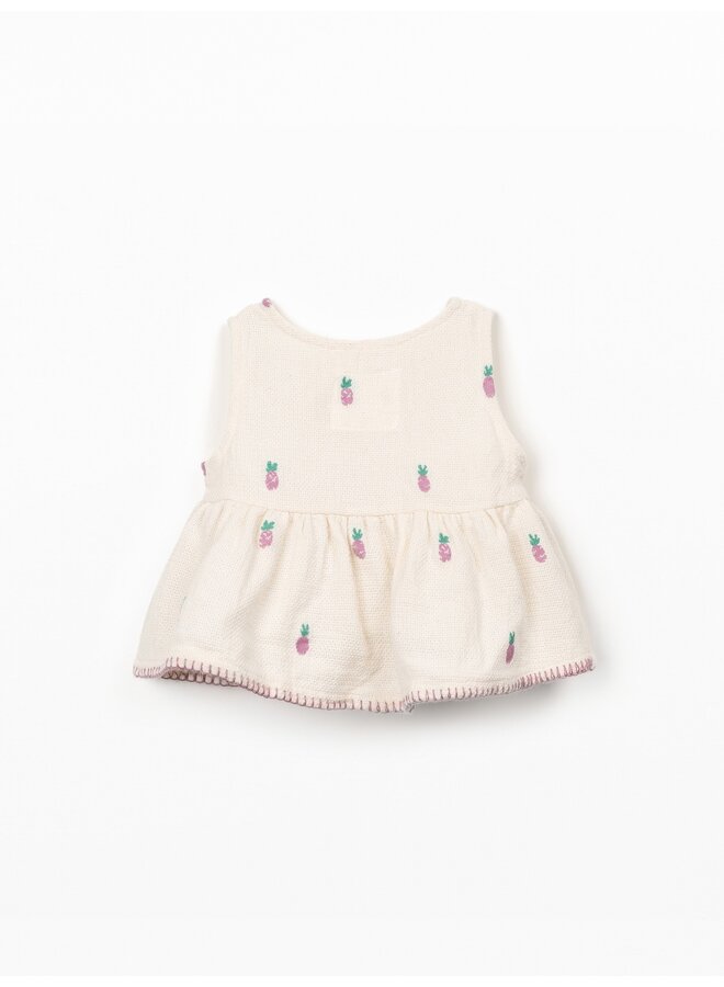 Pineapple print Top E786N SS26