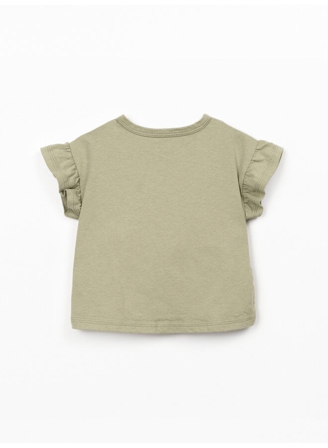 Jersey shirt Gerimpelde mouw LGroen P7214 SS26