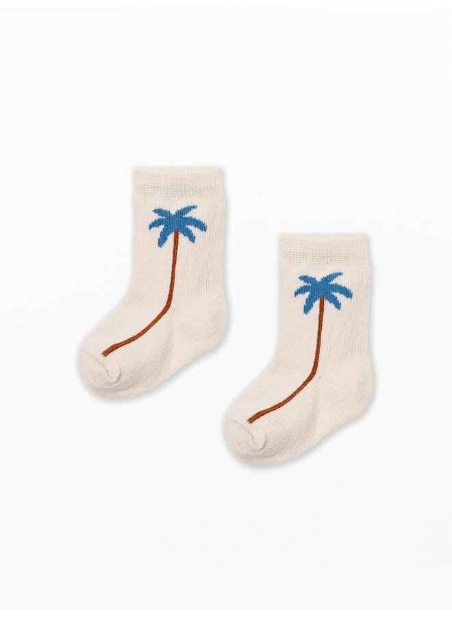Socks Palm Blauw