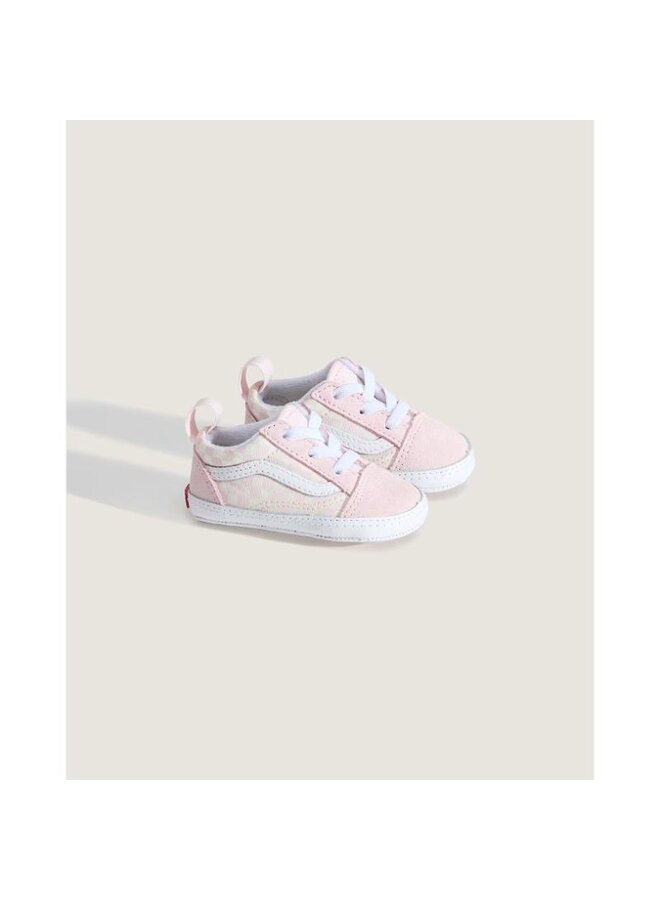 Old skool crib checkerboard pastel pink