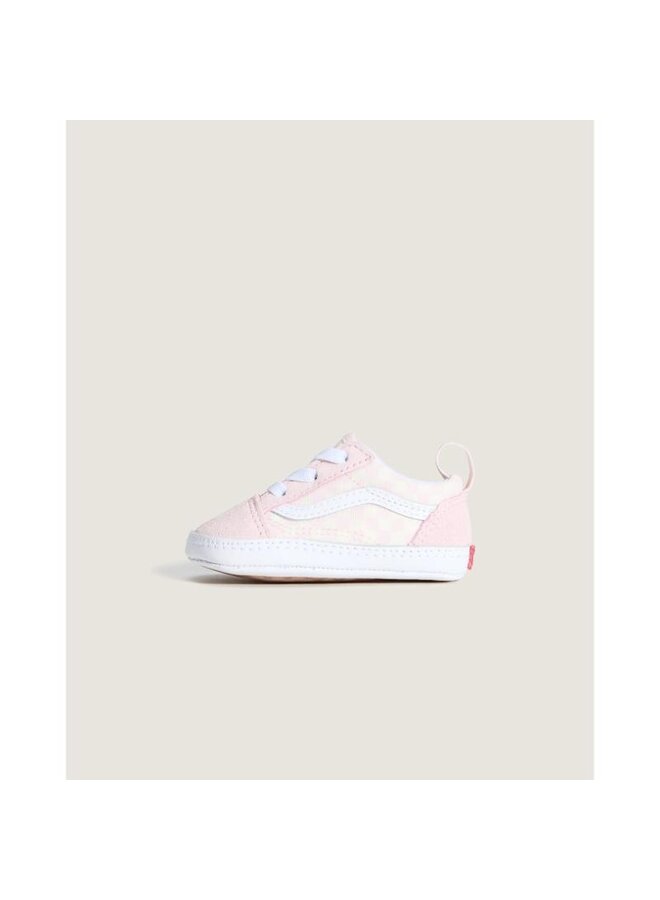 Old skool crib checkerboard pastel pink