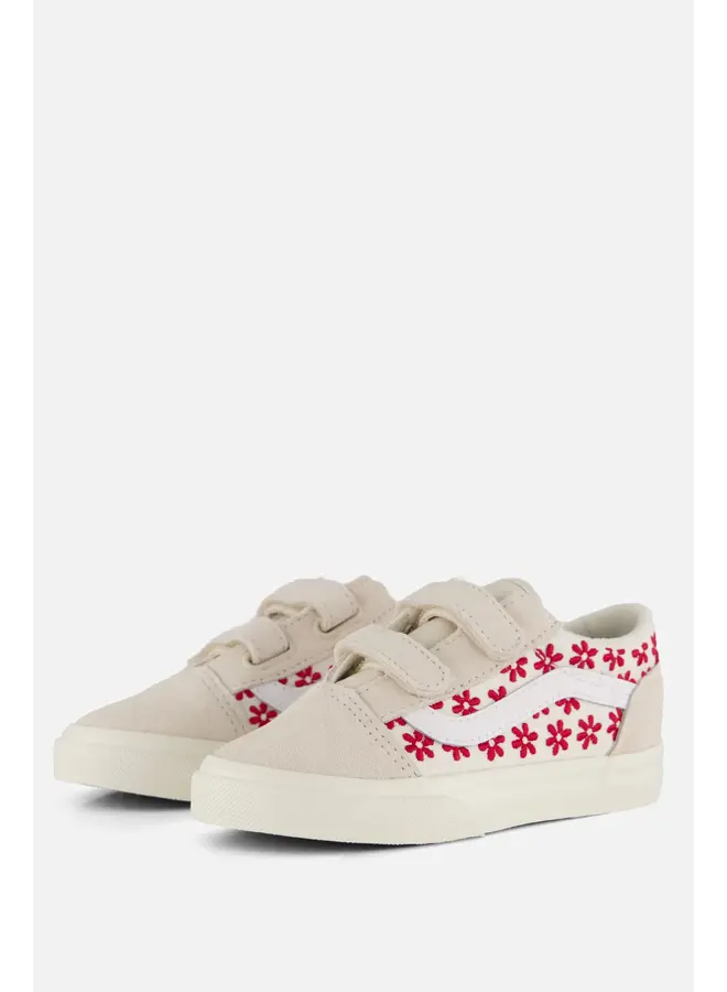 Old skool v chantilly floral racing red