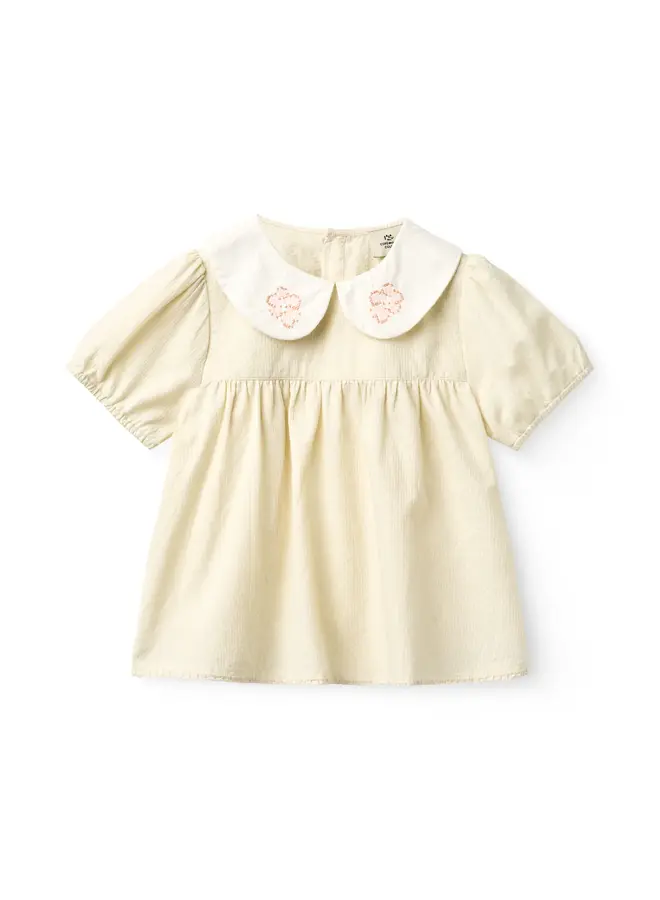 Blouse deco edge Cream comb SS26