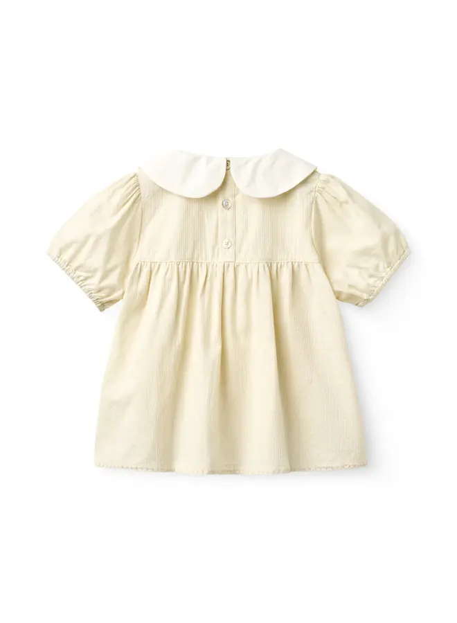 Blouse deco edge Cream comb SS26