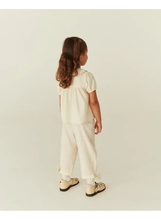 Blouse deco edge Cream comb SS26