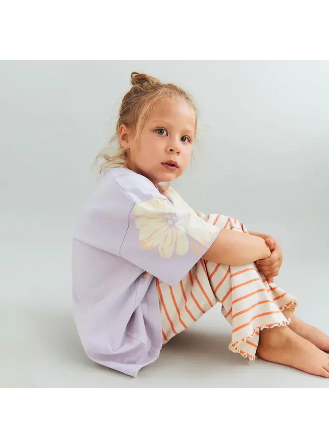 Jersey pants Ela Orange stripe SS26