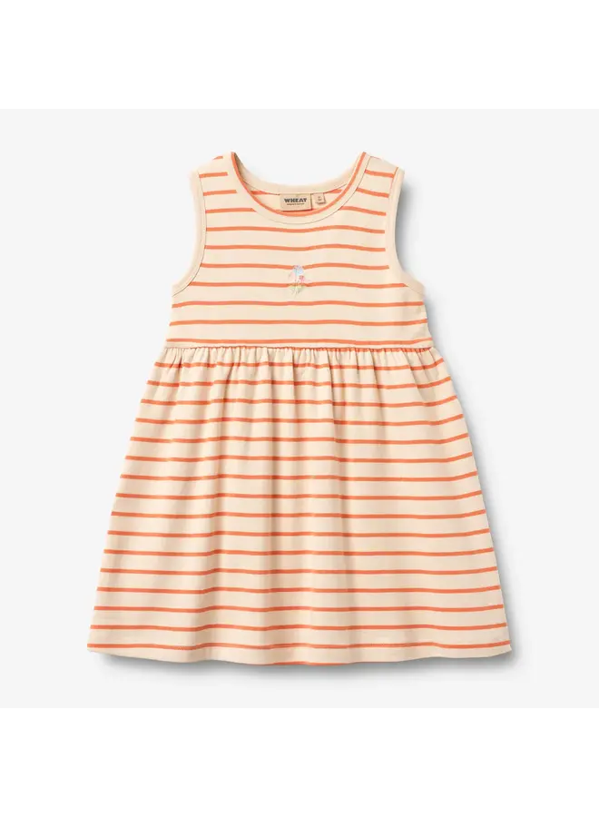 Jersey dress Martha Orange stripe SS26