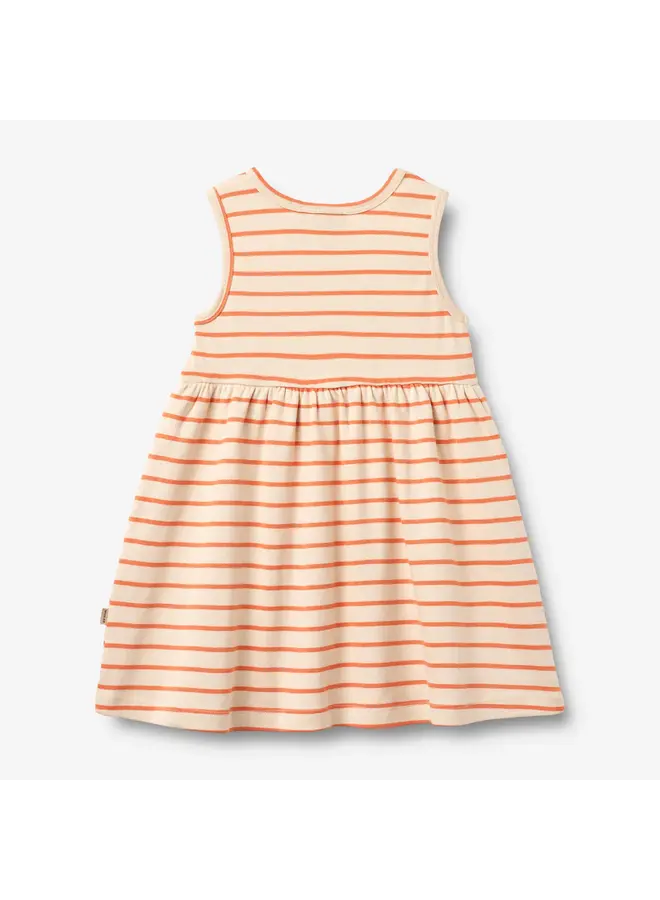 Jersey dress Martha Orange stripe SS26