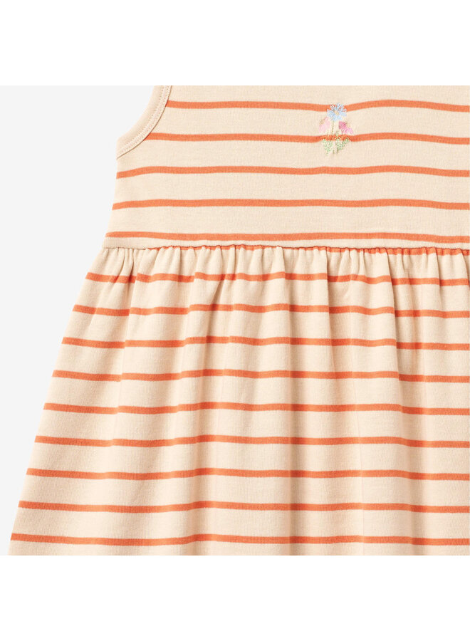 Jersey dress Martha Orange stripe SS26