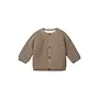 Cardigan knit nevers taupe melange