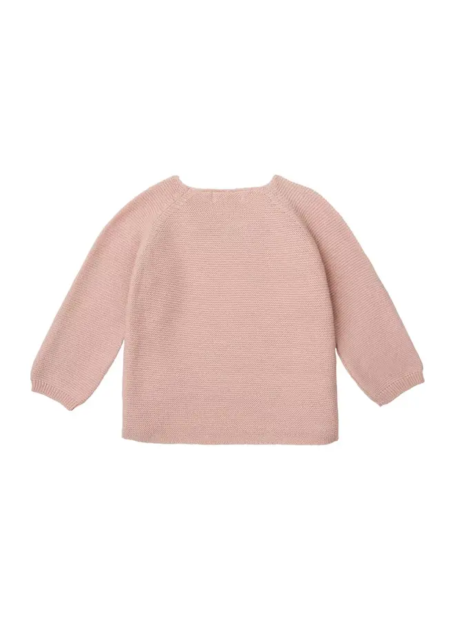 Cardigan wrap knit pino rose smoke