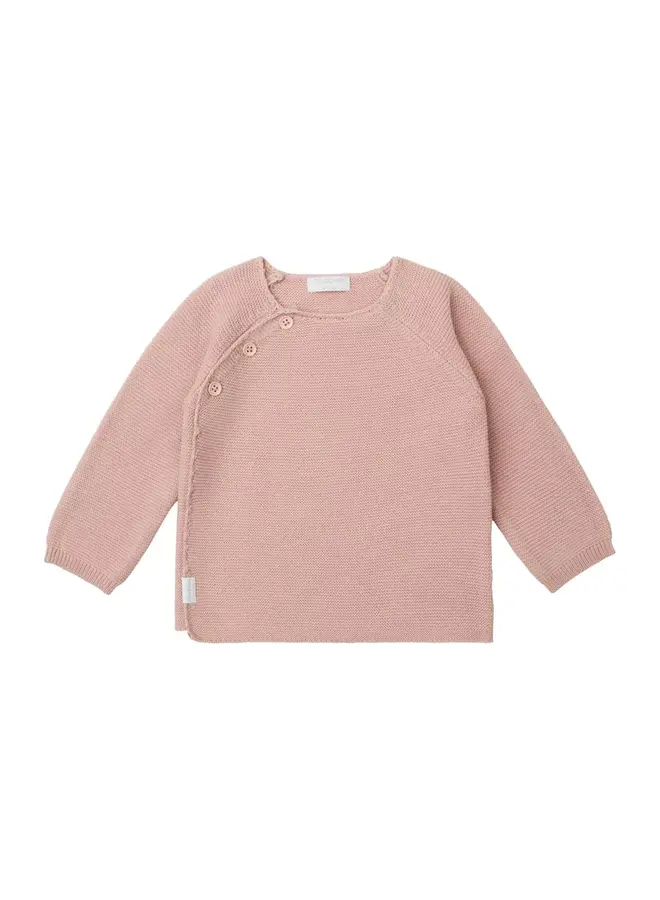 Cardigan wrap knit pino rose smoke