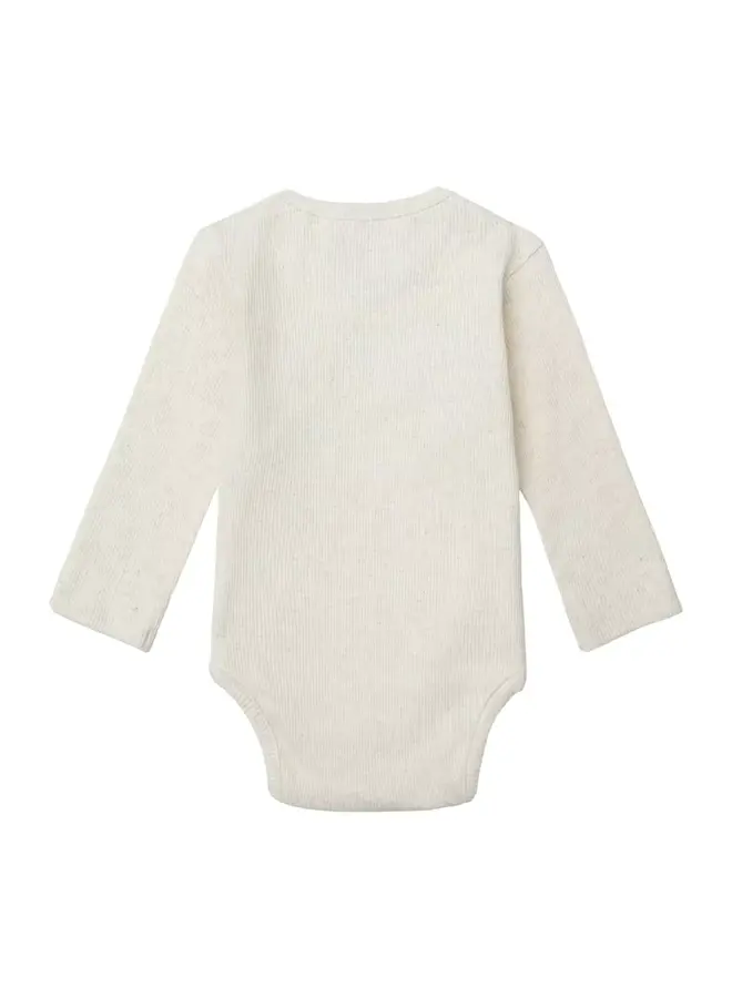 Romper rib nino oatmeal melange