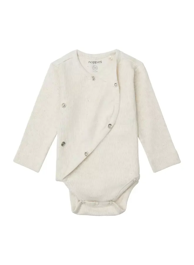 Romper rib nino oatmeal melange