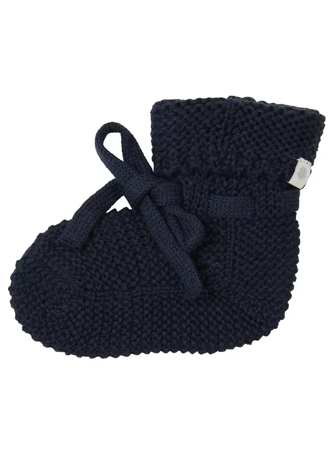 Booties knit nelson navy