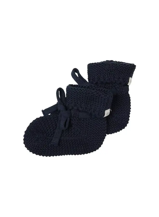 Booties knit nelson navy
