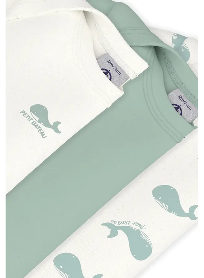 Set 3 rompers Korte mouw Walvis A0FOJ