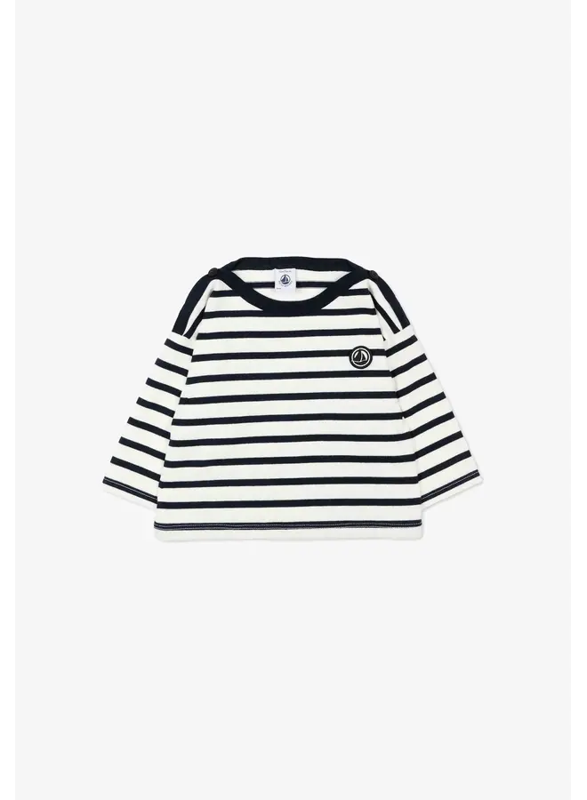 Mariniere streep Wit/donkerblauw