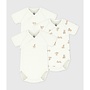 Set 3 rompers Overslag-korte mouw Beer A0F9X