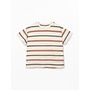 Striped jersey t-shirt groen/bruin SS26