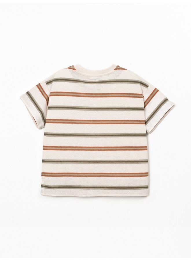 Striped pattern jersey t-shirt SS26
