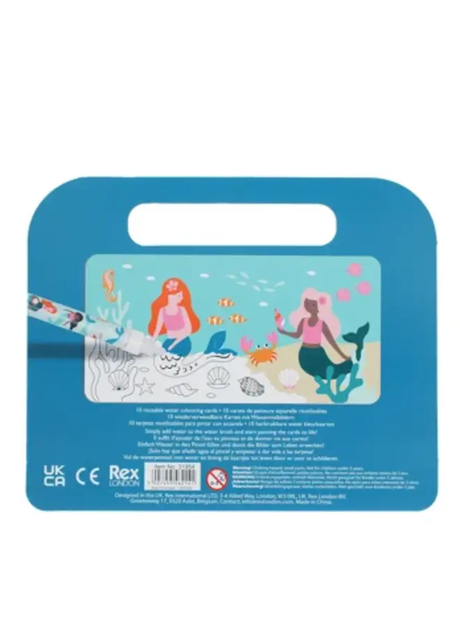 Magic colouring cards mermaid