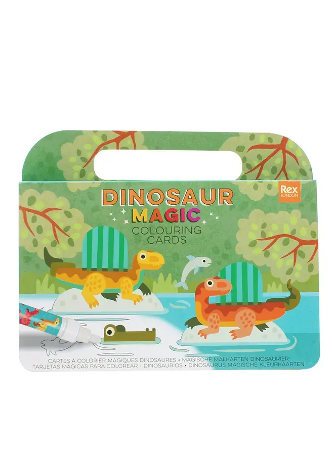 Magic colouring cards dinosaur