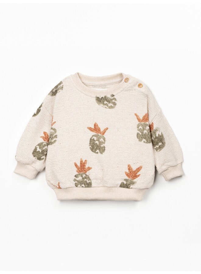 Sweater pineapple print SS26