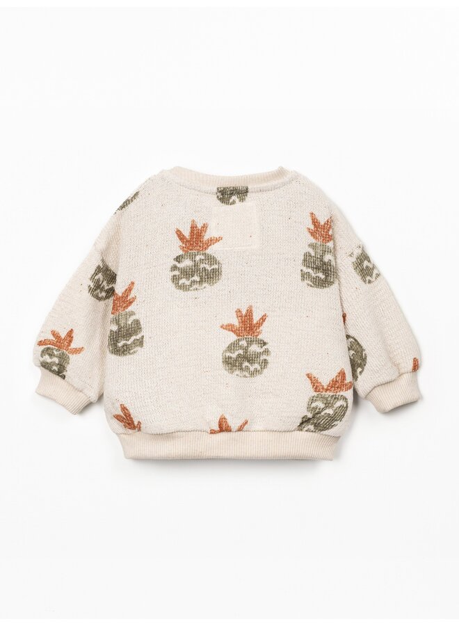 Sweater pineapple print SS26