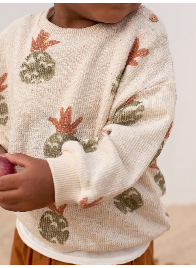 Sweater pineapple print SS26