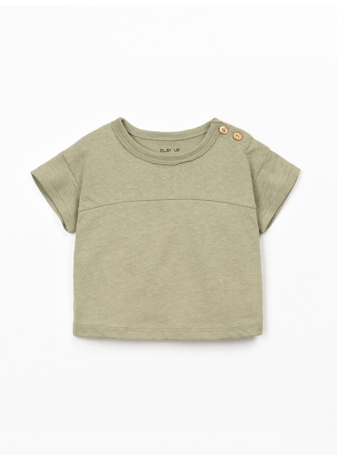Jersey t-shirt lichtgroen
